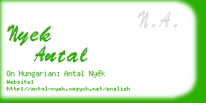nyek antal business card